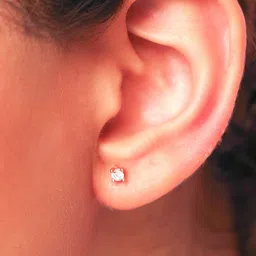 Zavya Rose Gold Plated 925 Sterling Silver Studs Earrings image 2