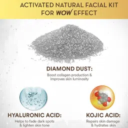 WOW SKIN SCIENCE Set of 2 Diamond Lumi-Glow Facial Kit with Kojic Acid & HA - 85 ml each image 2
