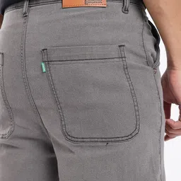 glitchez Men Wide Leg Stretchable Panelling Cargo Jeans image 3