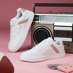 Campus Men White Colourblocked PU Sneakers-picture-11