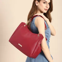 DressBerry Solid Structured Shoulder Bag image 1