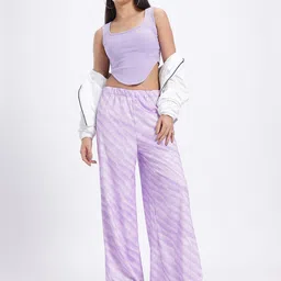 glitchez Cropped Chic Ribbed Corset Hem Fitted Top image 4