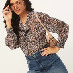 ANVI Be Yourself Women Multicoloured Printed Top-image-26