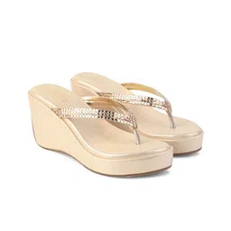 SHUZ TOUCH Embellished Party Wedge Sandals image 2