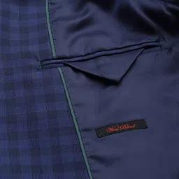 Raymond Contemporary Fit Checked Single-Breasted Formal Blazer image 5