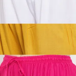 Clora Creation Women 3 Knitted Palazzos image 2