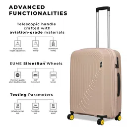 EUME Textured Suitcase Trolley Bags image 3