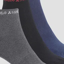 U.S. Polo Assn. Men Pack Of 3 Ankle-Length Stretchable Socks-I646 image 5