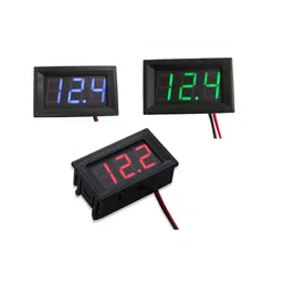 Green Two-Wire 0.56 Inch DC5V-120V DC Digital Display Voltmeter For Car Bicycle Motorcycle image 5