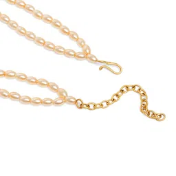 JYONA Gold-Plated Stone-Studded & Pearl Beaded Jewellery Set image 5