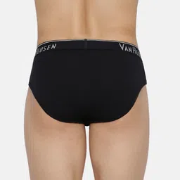 van heusen innerwear Van Heusen Men Multicolour Pack of 3 Solid Antibacterial Colour Fresh Briefs image 3
