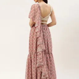 Ethnovog Embroidered Thread Work Ready to Wear Lehenga & Blouse With Dupatta image 5