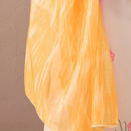 Indo Era Women Floral Embroidered Regular Thread Work Kurta with Trousers & With Dupatta image 2