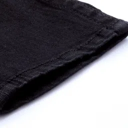 Moda Rapido Men Black Slim Tapered Fit Mid-Rise Clean Look Stretchable Cropped Jeans image 4