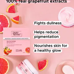 Pure Sense Grapefruit Squeeze Moisturizer SPF 30 PA+++ with Glutathione & Vitamin C -50ml image 4