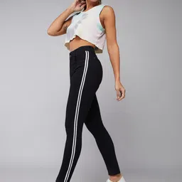 Roadster Women Slim Fit Mid Rise Twill Tape Detailing Acid Wash Stretchable Denim Jeans-picture-11