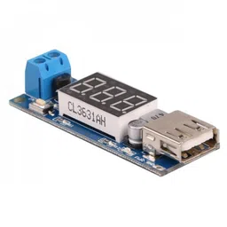 DC-DC 4.5-40V To 5V 2A USB Charger Step down Converter Voltmeter Module image 2