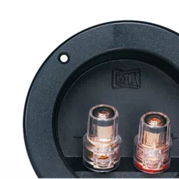 MX 2 Way Binding Post Speaker Terminal Round Screw Type and Touch Proof Gold Plated 105mm x 72mm (MX-2218) image 2