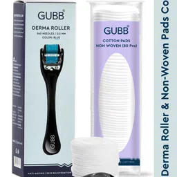 GUBB Set of Derma Roller - Blue & Non-Woven Cotton Pads - 80 Pcs-picture-40