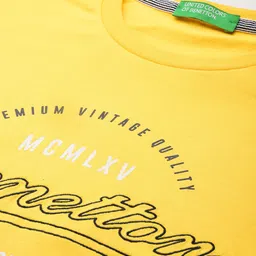 United Colors of Benetton Men Brand Logo Printed T-shirt image 2