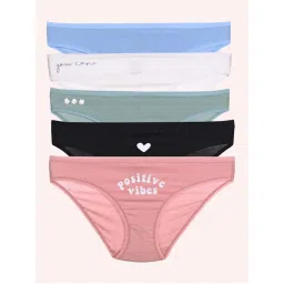 TFW Women Printed Cotton Hipster (Pack of 5)-image-3