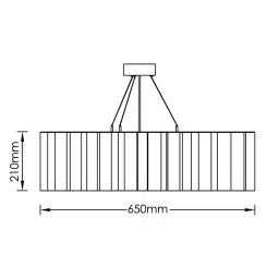 rippl lightings MEANDER Cascade Handcrafted Pendant Lamp with Bulb (E27 Holder) image 2