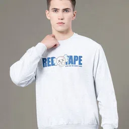 Red Tape Typography Printed Round Neck Pullover Sweatshirt-picture-17