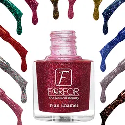FORFOR High Shine Set Of 4 Glitter Nail Polish-5ml Each-92-93-94-98 image 2