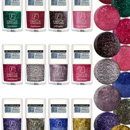FORFOR High Shine Set Of 4 Glitter Nail Polish-5ml Each-92-93-94-98 image 5