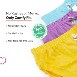 SuperBottoms Kids Pack Of 3 Printed Basic Briefs UND-BYBR-SM-SR-SS-9-12M-3P image 4