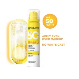 Garnier Super UV SPF 50+ Invisible Air-Mist Sunscreen With Vitamin C - 75ml image 1
