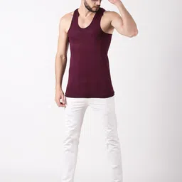 Dollar Pack of 9 Sleeveless Cotton Innerwear Vests MLHVE-01-PO9-ASST image 5