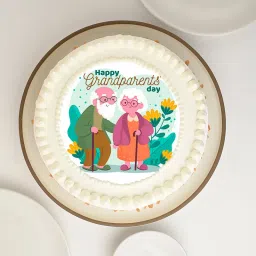 Grandparents Photo Cake in Butterscotch-image-69