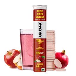 Big Flex Apple Cider Vinegar 750mg with Mother,  20 tablet(s)  Apple -picture-34