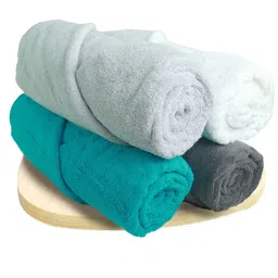 Heelium Unisex Set of 4 Quick Absorbent 600 GSM Bamboo Bath Towel - 65 x 40 cm-picture-36