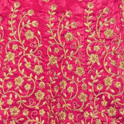 Maroosh Floral Embellished Thread Work Unstitched Lehenga & Blouse With Dupatta image 2