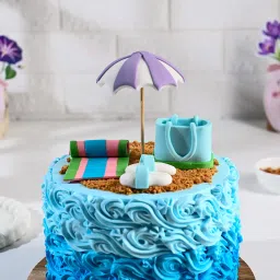 Beachside Theme Cake image 2