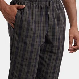 Jockey Checked Inner Elastic Cotton Boxer 9005-0105-BKO01 image 2