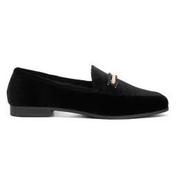 London Rag Horsebit Embellished Velvet Loafers image 2