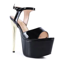 London Rag Solid Black Heels image 1