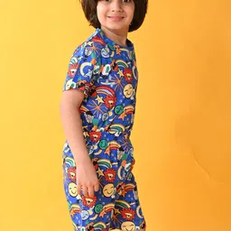 Anthrilo Boys Conversational Printed Pure Cotton Night Suit image 2