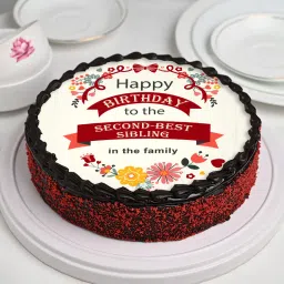 Mischievous Siblings Red Velvet Cake image 2