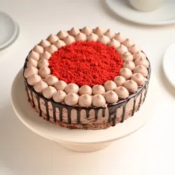 Happy Birthday Red Velvet Choco Cake image 2