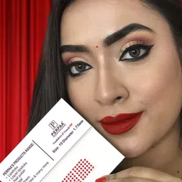 PERPAA Set of 16 Premium Velvet Sticker Kumkum Bindi Flaps - Red + Maroon + Burgundy + Black image 3