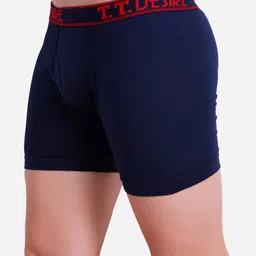 T.T. Men Pack of 3 Desire Fl Pure Cotton Trunks image 4