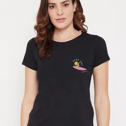 Kook N Keech Disney Women Black Printed T-shirt-picture-19