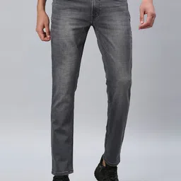 ROCKING SWAMY Men Grey Slim Fit Light Fade Cotton Stretchable Jeans-picture-32