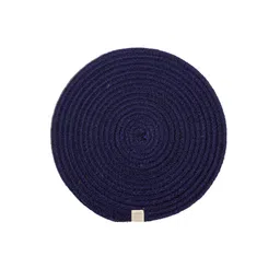 JASMEY HOMES Set of 2 Navy Blue Reversible Cotton Table Placemats image 3