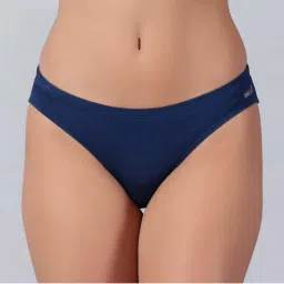 Tailor and Circus Womens Blue Low Rise Mid Coverage Micro Modal Fabric Bikini-image-50