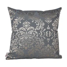 Sivya by Home Blue Damask Self Design Cushion Covers (Pack of 2) image 2